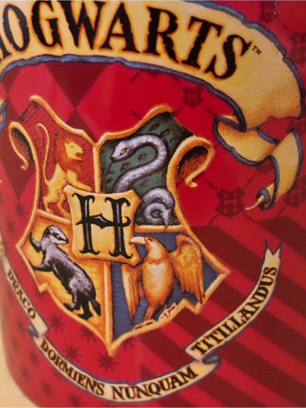 Harry Potter Hogwarts Red Orange Ceramic Mug